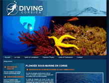 Tablet Screenshot of divingcorsica.com